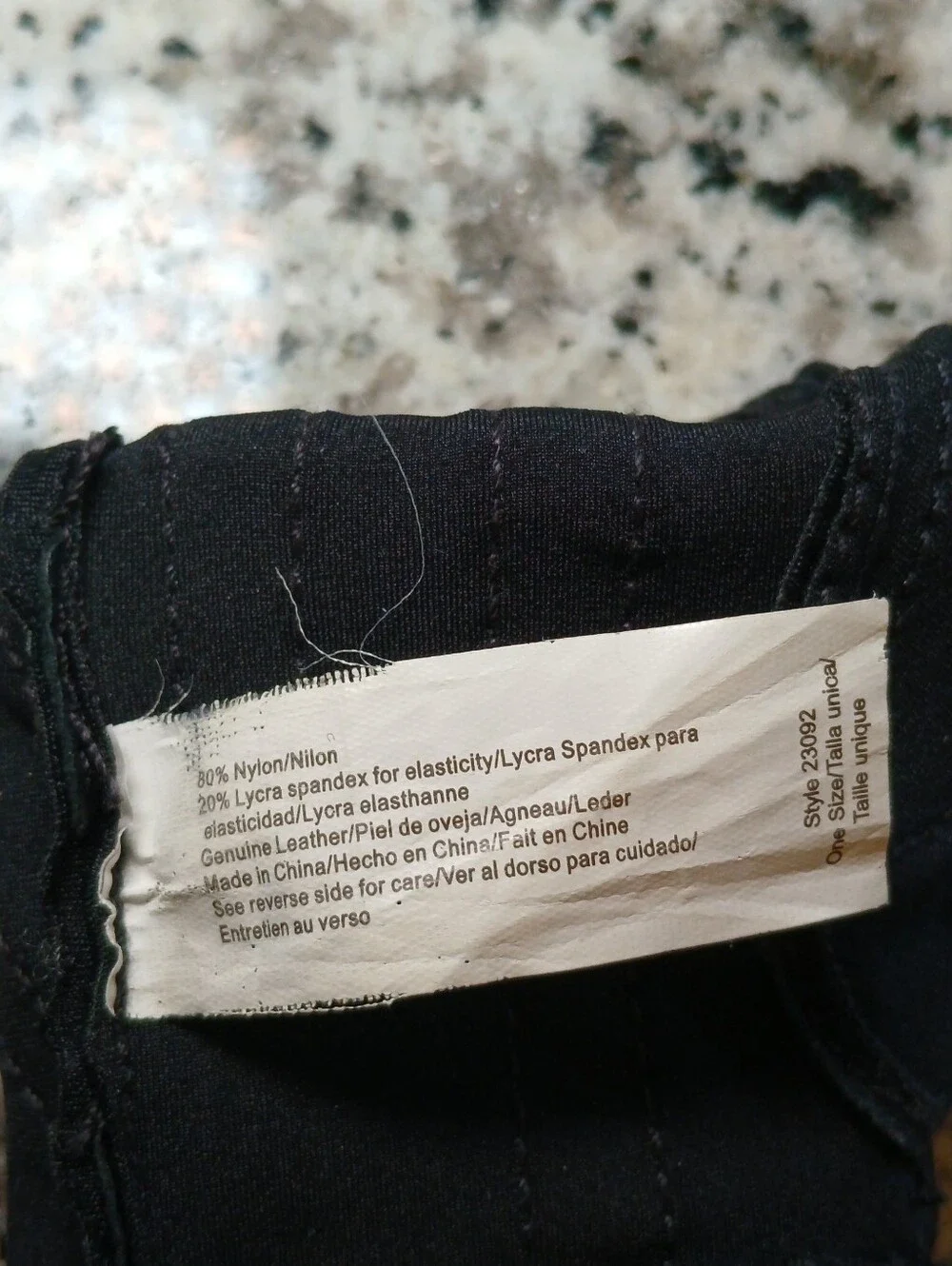 Isotoner Black Stretch Grip Riding/driving Gloves (Left Glove Only)